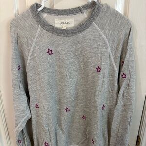 the GREAT grey sweatshirt with star embroidery